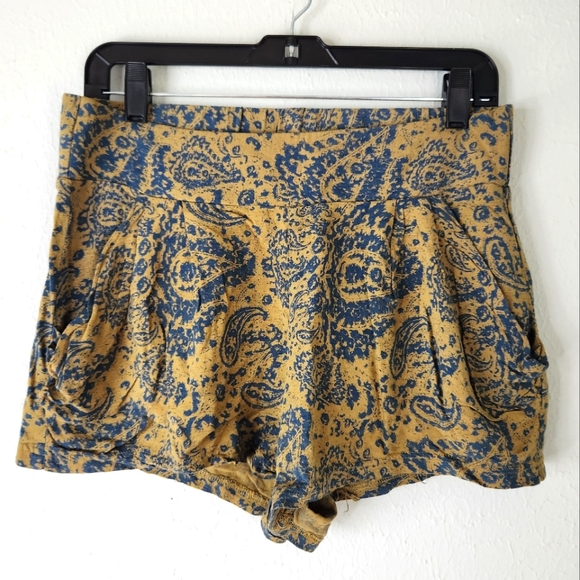 Free People Boho Paisley Print Shorts - Picture 2 of 6